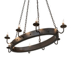 42"L Suffolk 8 Lt Oblong Chandelier