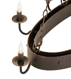 42"L Suffolk 8 Lt Oblong Chandelier