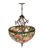 20"W Romance Rose Inverted Semi-Flush Mount