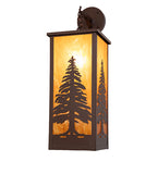 10"W Hyde Park Tall Pines Wall Sconce