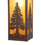 10"W Hyde Park Tall Pines Wall Sconce
