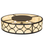 60"W Revival Deco Cilindro Flush Mount