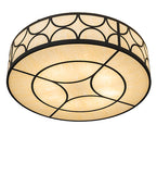 60"W Revival Deco Cilindro Flush Mount