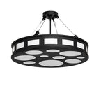 30"W Geo Semi-Flush Mount