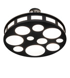 30"W Geo Semi-Flush Mount