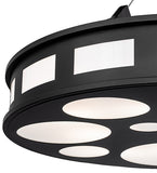 30"W Geo Semi-Flush Mount