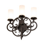 16.5"W Ashley 3 Lt Wall Sconce