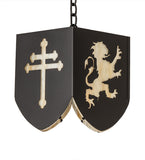 10"Sq Lions and Cross Pendant