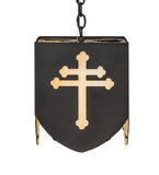 10"Sq Lions and Cross Pendant