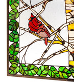 28"W X 36"H Birch Tree in Winter W/Birds Window
