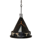 16"W Teepee W/Buffalo Pendant