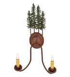 12.5"W Tall Pines 2 Lt Wall Sconce