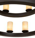 38"W Loxley 21 Lt Three Tier Chandelier