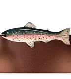 33"W Rainbow Trout 4 Lt Vanity Light