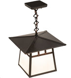 12"Sq Stillwater Double Bar Mission Outdoor Pendant