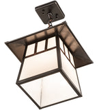 12"Sq Stillwater Double Bar Mission Outdoor Pendant