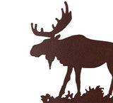 25"W Rustic Moose 2 Lt Wall Sconce