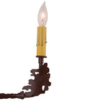 25"W Rustic Moose 2 Lt Wall Sconce