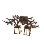 17"W Pine Branch Valley View 2 Lt Wall Sconce