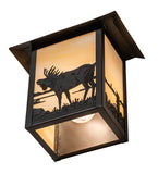 9"W Seneca Moose Wildlife Wall Sconce