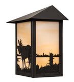 9"W Seneca Moose Wildlife Wall Sconce