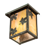 8"W Hyde Park Maple Leaf Outdoor Wall Sconce