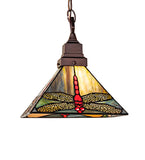 10"Sq Prairie Dragonfly Pendant