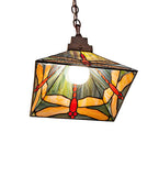 10"Sq Prairie Dragonfly Pendant