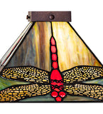 10"Sq Prairie Dragonfly Pendant