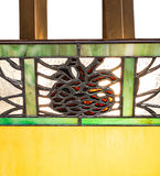 17"Sq Pinecone Ridge Semi-Flush Mount