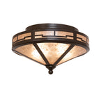 16" Wide Bungalow Valley View Flush Mount