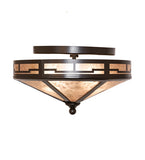 16" Wide Bungalow Valley View Flush Mount