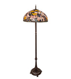64"H Tiffany Magnolia Floor Lamp