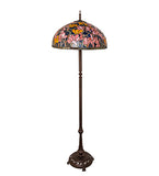 64"H Tiffany Magnolia Floor Lamp