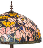 64"H Tiffany Magnolia Floor Lamp