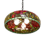 17"W Tiffany Peony Pendant