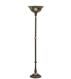 68"H Tiffany Rosebush Floral Torchiere