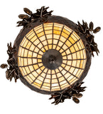 16"W Oak Leaf & Acorn Flushmount