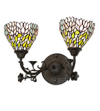 18"W Wisteria 2 Lt Wall Sconce