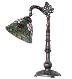 20"H Tiffany Rosebush Bridge Arm Desk Lamp