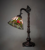 20"H Tiffany Rosebush Bridge Arm Desk Lamp