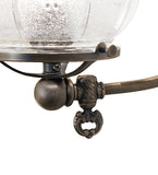 12.5"W Revival Auburn Wheat Gas Reproduction Semi-Flush Mount