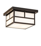 12"Sq Hyde Park T Mission Flush Mount