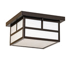 12"Sq Hyde Park T Mission Flush Mount