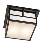 12"Sq Hyde Park T Mission Flush Mount