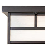 12"Sq Hyde Park T Mission Flush Mount