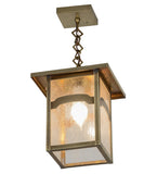 9"Sq Mission Hyde Park Mountain View Outdoor Pendant