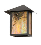 9"W Seneca Spider Web Outdoor Wall Sconce