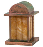 9"Sq Clinton Arch Lantern Pier Mount