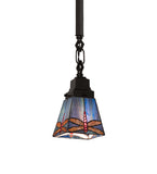5"Sq Prairie Dragonfly Mini Pendant